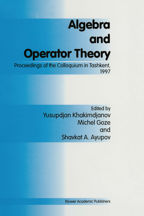Algebra and Operator Theory - 