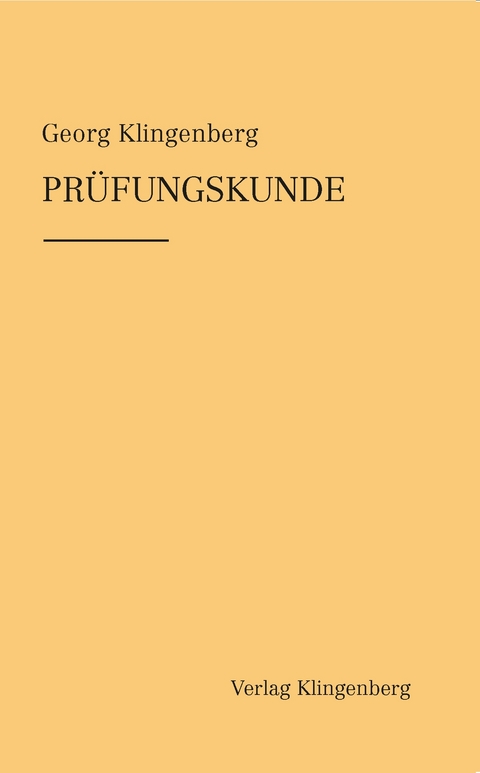 Prüfungskunde - Georg Klingenberg