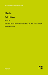 Schriften. Band III -  Plotin