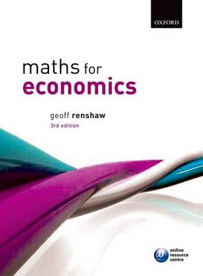 Maths for Economics - Geoff Renshaw