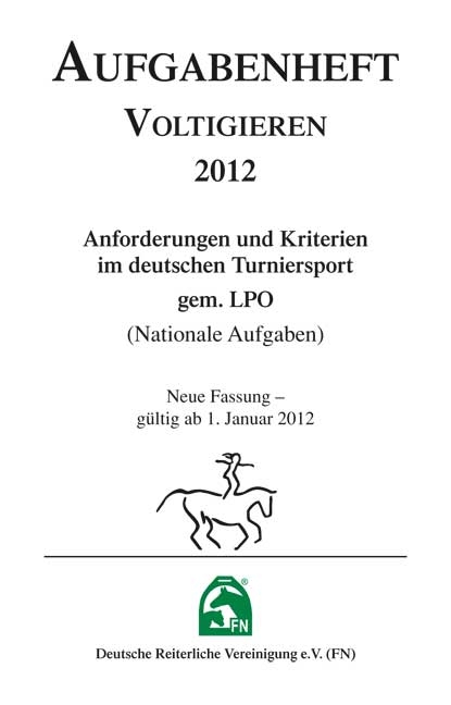 Aufgabenheft - Voltigieren 2012 (Nationale Aufgaben)