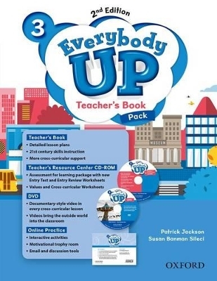 Everybody Up: Level 3: Teacher's Book Pack with DVD, Online Practice and Teacher's Resource Center CD-ROM - Patrick Jackson, Susan Banman Sileci, Kathleen Kampa, Charles Vilina