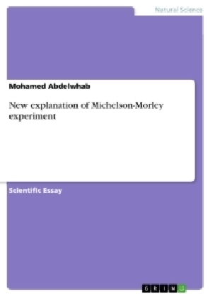 New explanation of Michelson-Morley experiment - Mohamed Abdelwhab