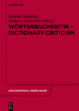 Wörterbuchkritik - Dictionary Criticism - 