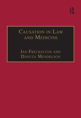 Causation in Law and Medicine - Danuta Mendelson