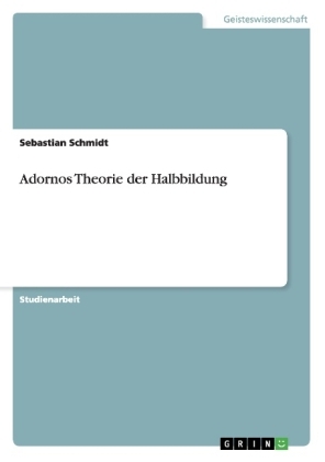 Adornos Theorie der Halbbildung - Sebastian Schmidt