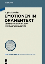 Emotionen im Dramentext -  Anja Schonlau