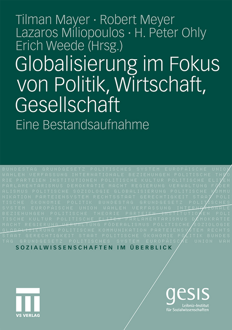 Globalisierung im Fokus von Politik, Wirtschaft, Gesellschaft - 