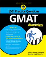 GMAT: 1,001 Practice Questions For Dummies -  Sandra Luna McCune,  Shannon Reed