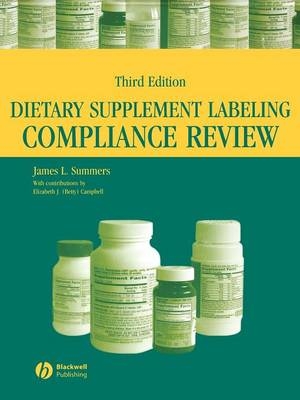 Dietary Supplement Labeling Compliance Review - James L. Summers