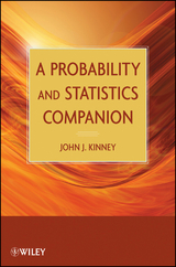 Probability and Statistics Companion -  John J. Kinney