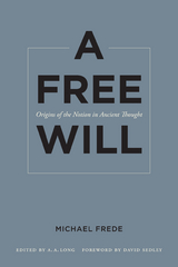 A Free Will - Michael Frede