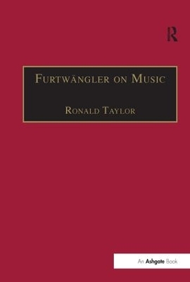 Furtwängler on Music - Ronald Taylor