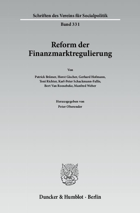 Reform der Finanzmarktregulierung. - 