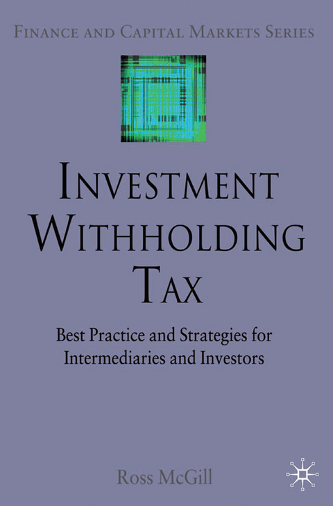 Investment Withholding Tax - R. McGill