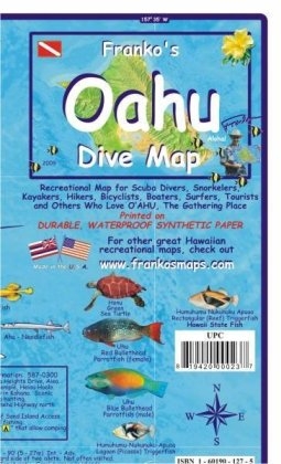 Oahu Dive Guide Map and Fishcard