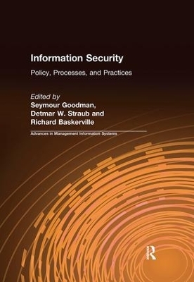 Information Security - Seymour Goodman, Detmar W. Straub, Richard Baskerville