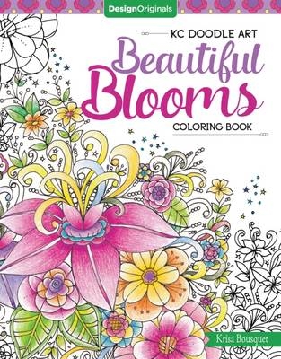 KC Doodle Art Beautiful Blooms Coloring Book - Krisa Bousquet