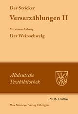 Verserzählungen II -  Der Stricker