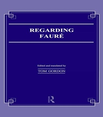 Regarding Faure - Tom Gordon