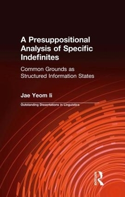 A Presuppositional Analysis of Specific Indefinites - Jae-Il Yeom