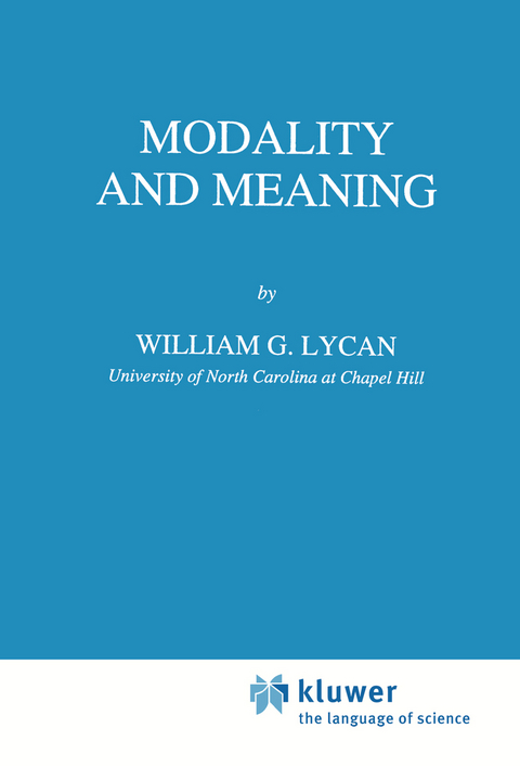 Modality and Meaning - W.G. Lycan