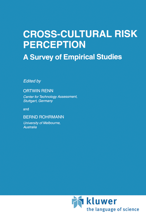 Cross-Cultural Risk Perception - 