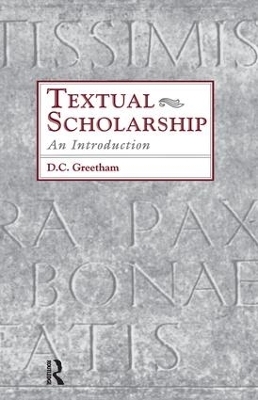 Textual Scholarship - David C. Greetham