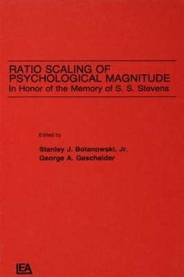 Ratio Scaling of Psychological Magnitude - Stanley J. Bolanowski Jr.