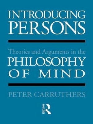 Introducing Persons - Peter Carruthers