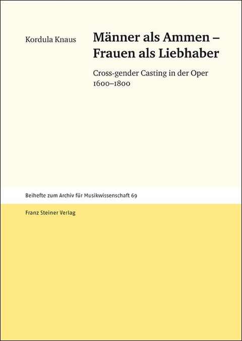 Männer als Ammen – Frauen als Liebhaber - Kordula Knaus