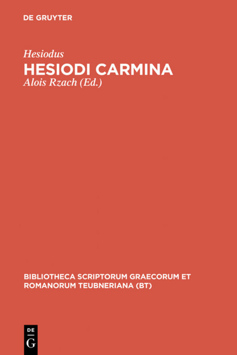 Hesiodi carmina -  Hesiodus
