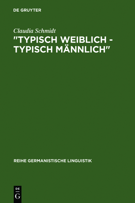 "Typisch weiblich - typisch männlich" - Claudia Schmidt