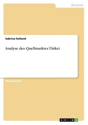 Analyse des Quellmarktes Türkei - Sabrina Hollund