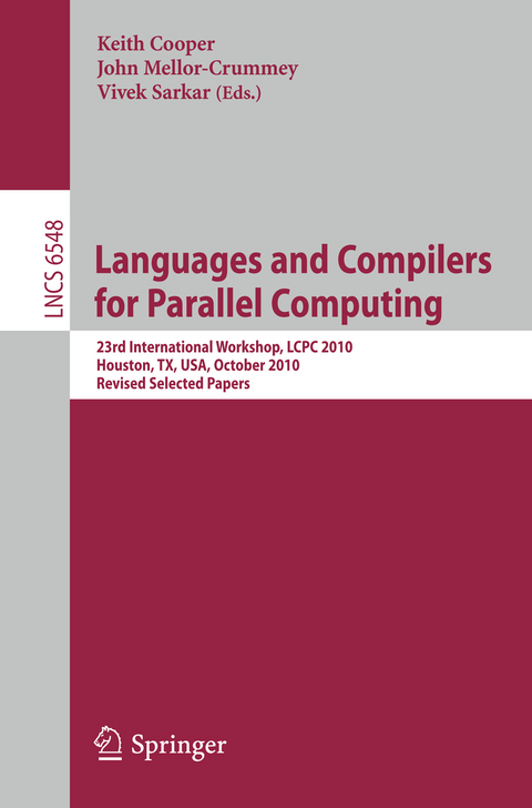 Languages and Compilers for Parallel Computing - 