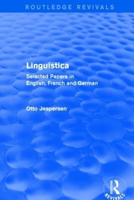 Linguistica (Routledge Revivals) - Otto Jespersen