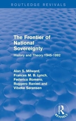 The Frontier of National Sovereignty - AlanS. Milward