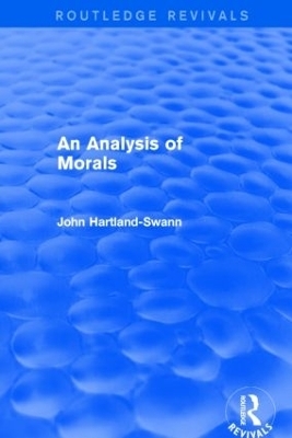 An Analysis of Morals - John Hartland-Swann