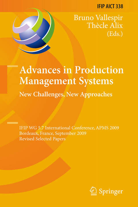 Advances in Production Management Systems: New Challenges, New Approaches - 