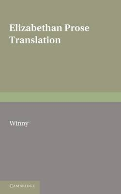 Elizabethan Prose Translation - 