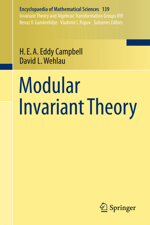 Modular Invariant Theory - H.E.A. Eddy Campbell, David L. Wehlau