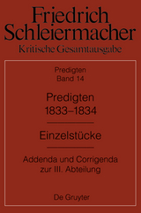 Predigten 1833-1834 - 