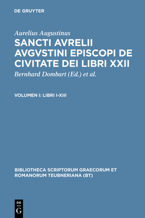 Augustinus, S. Aurelius, de civitate Dei libri XXII - 