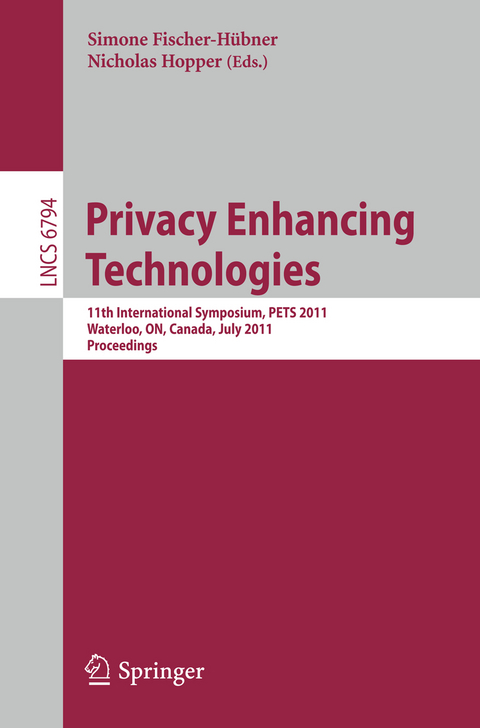 Privacy Enhancing Technologies - 