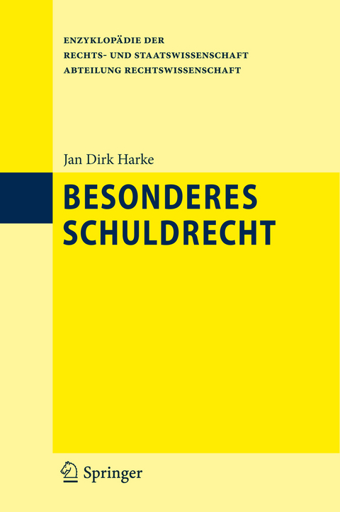 Besonderes Schuldrecht - Jan Dirk Harke