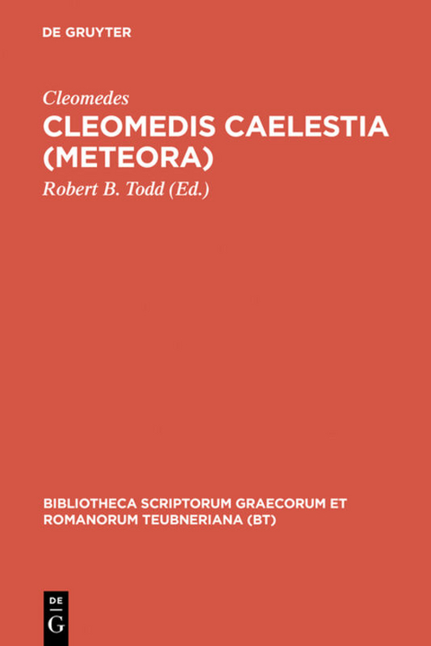 Cleomedis Caelestia (Meteora) -  Cleomedes
