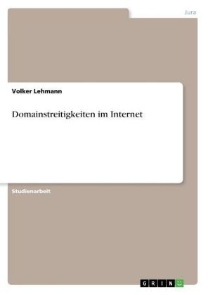 Domainstreitigkeiten im Internet - Volker Lehmann