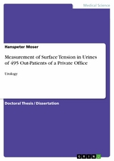 Measurement of Surface Tension in Urines of 495 Out-Patients of a Private Office - Hanspeter Moser
