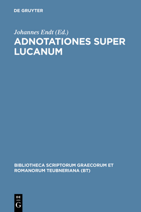 Adnotationes super Lucanum - 