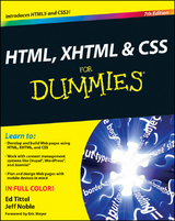 HTML, XHTML and CSS For Dummies -  Jeff Noble,  Ed Tittel
